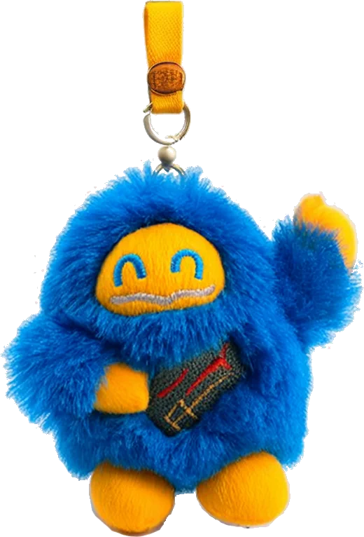 Custom plush keychain manufactured by KUSIBEI