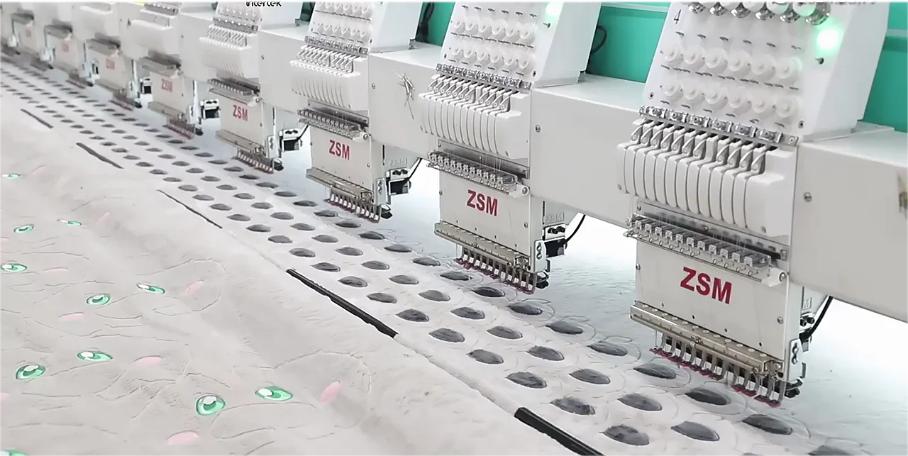 Embroidery machines and product details