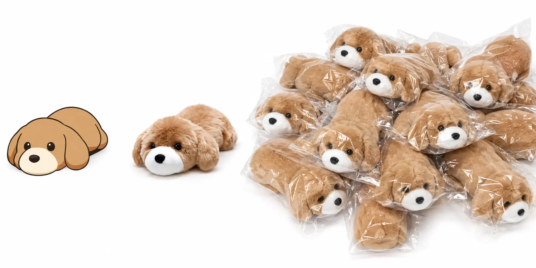 Lying Puppy Plush