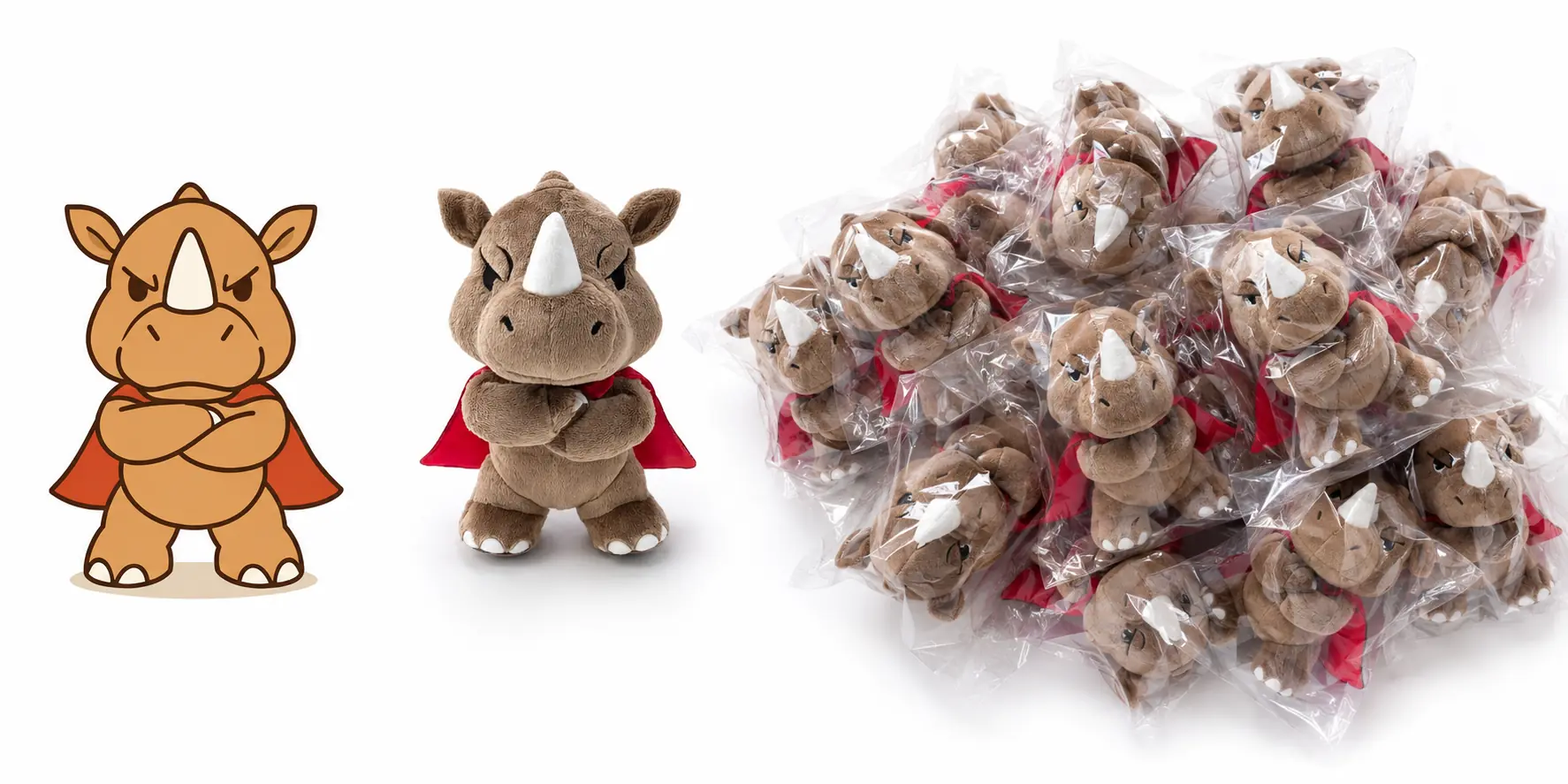Caped Rhino Plush